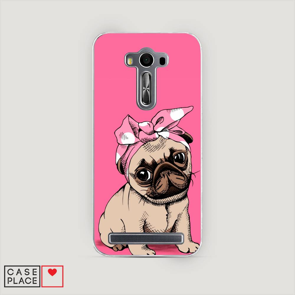 фото Чехол awog "dog pin-up" для asus zenfone 2 laser ze500kl