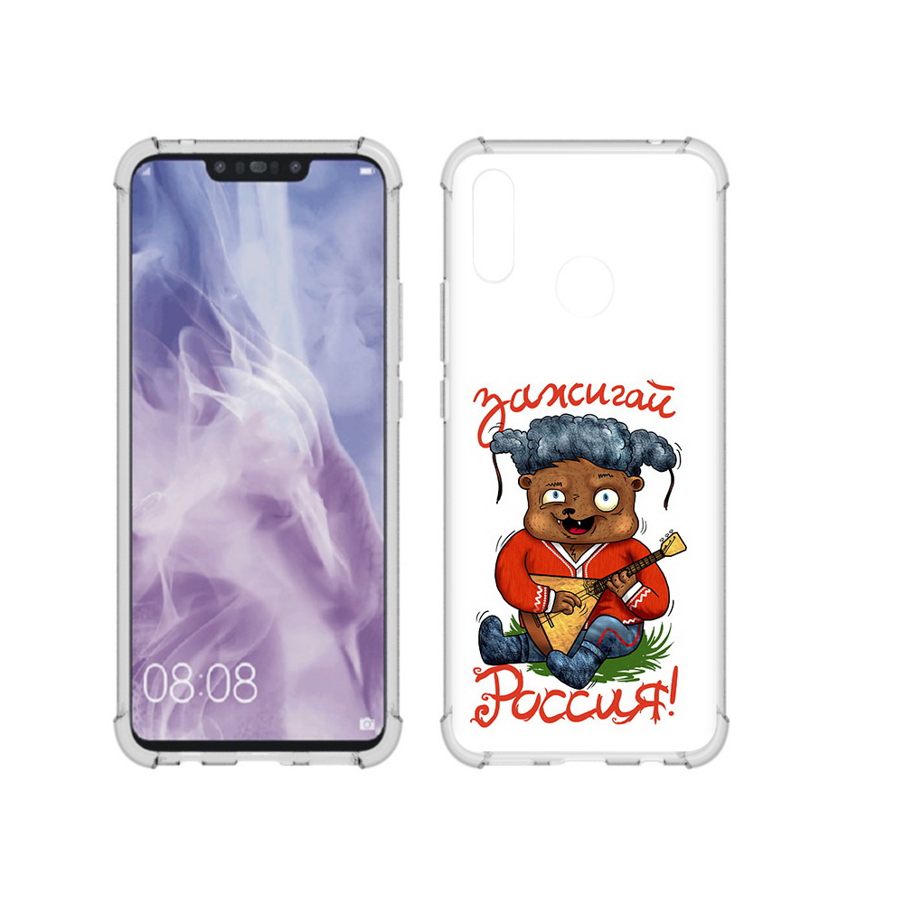 

Чехол MyPads Tocco для Huawei Nova 3i Зажигай Россия (PT227100.63.82), Прозрачный, Tocco