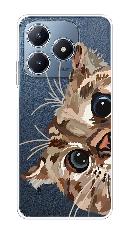 

Чехол Case Place на Realme C63 "Любопытный кот", Коричневый;синий;черный, 2517350-1
