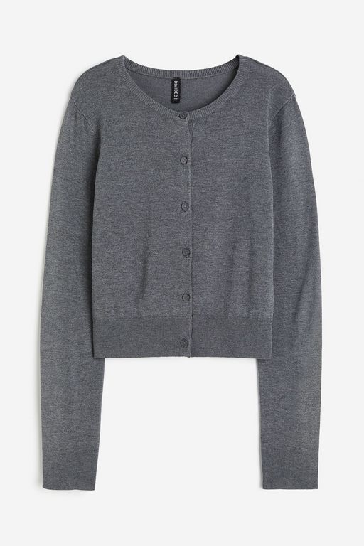 

Кардиган женский H&M 1223888 серый 2XS, 1223888