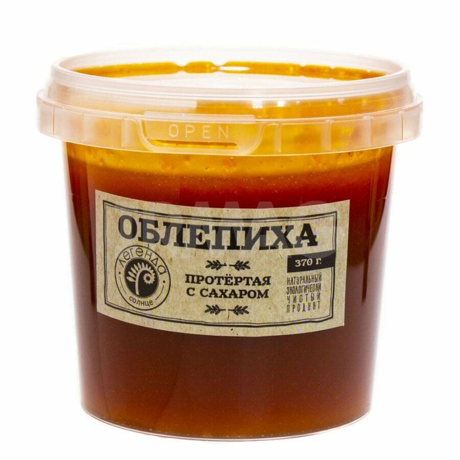 

Облепиха Байкальская легенда протертая с сахаром 370 г