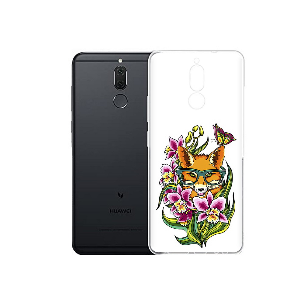 

Чехол MyPads Tocco для Huawei Nova 2i Лиса в цветах (PT92543.64.108), Прозрачный, Tocco