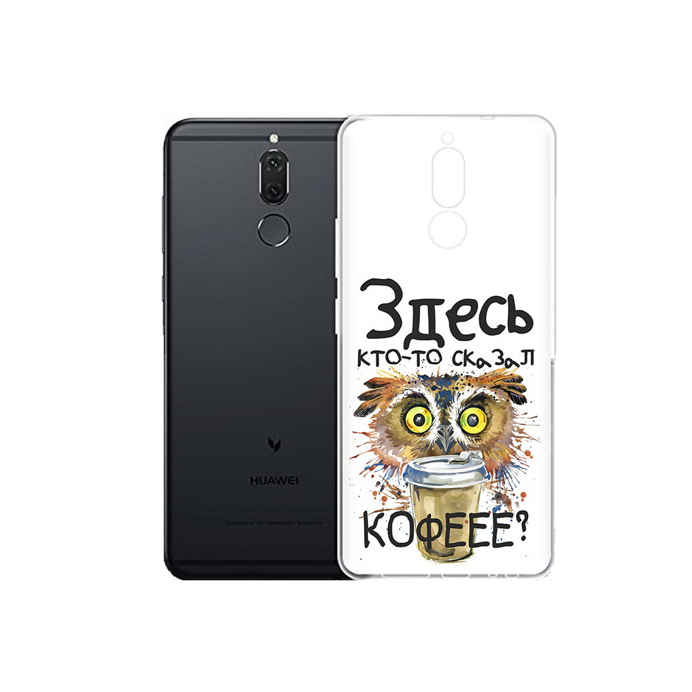 

Чехол MyPads Tocco для Huawei Nova 2i Любительница кофе (PT92543.64.111), Прозрачный, Tocco