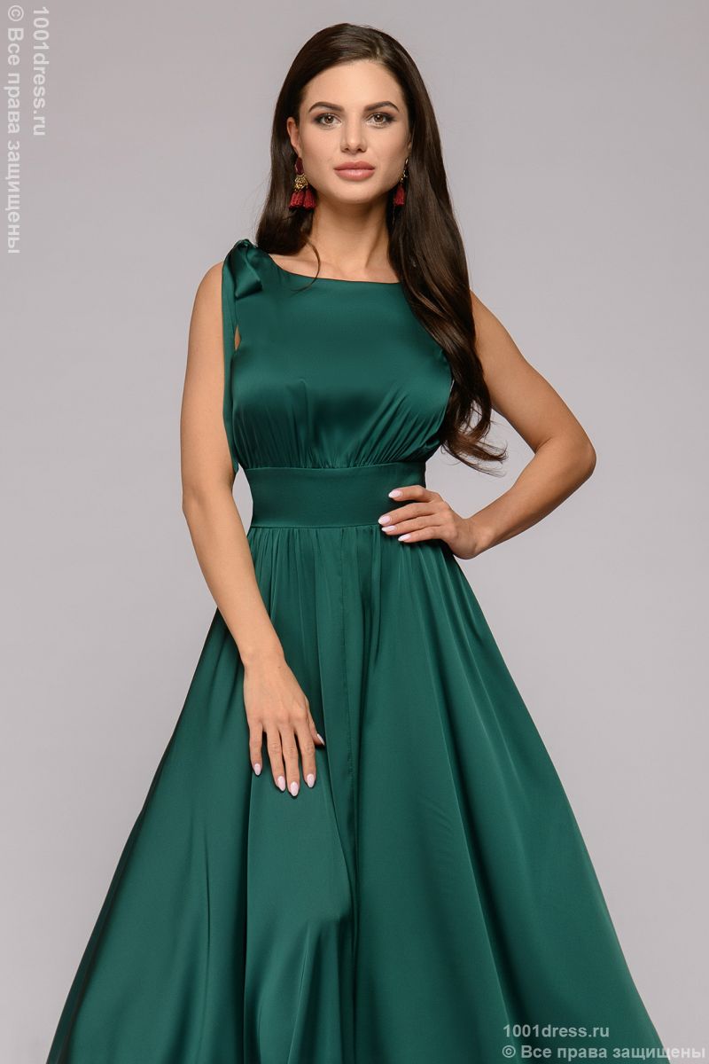 

Платье женское 1001dress DM01480 зеленое 44, DM01480