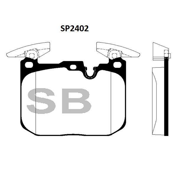 

Колодки передние BMW 1 F20, 3 F30, 4 F32 SP2402