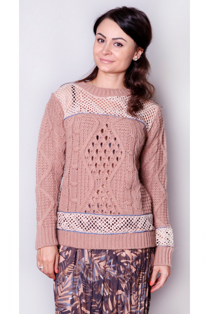 

Джемпер женский DONATELLA VIA ROMA 9700 бежевый 2XS, 9700