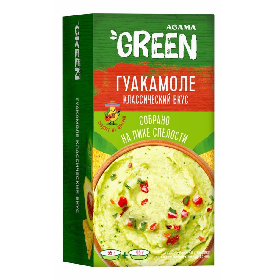 

Соус Agama Green Гуакамоле классический вкус 110 г