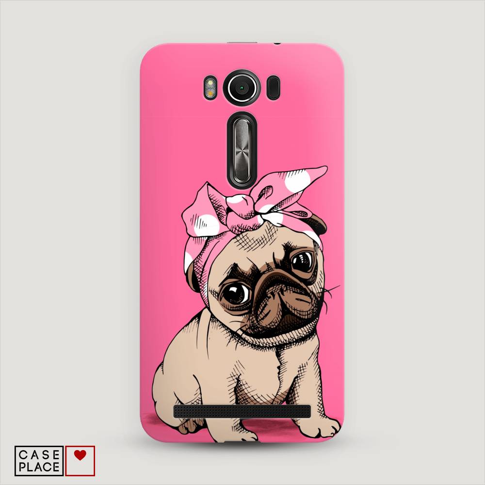 фото Чехол awog "dog pin-up" для asus zenfone 2 laser ze500kl