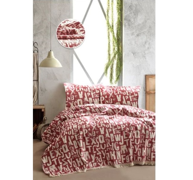 

IRYA Покрывало TINEGER BED SPREAD цвет красный (RED) 205x240