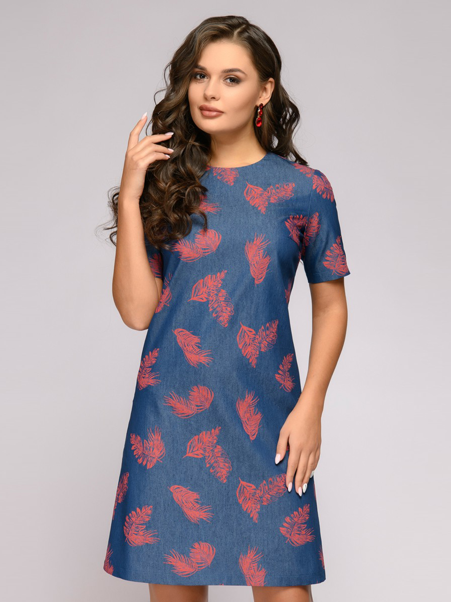 

Платье женское 1001dress DM01160 синее 48, DM01160
