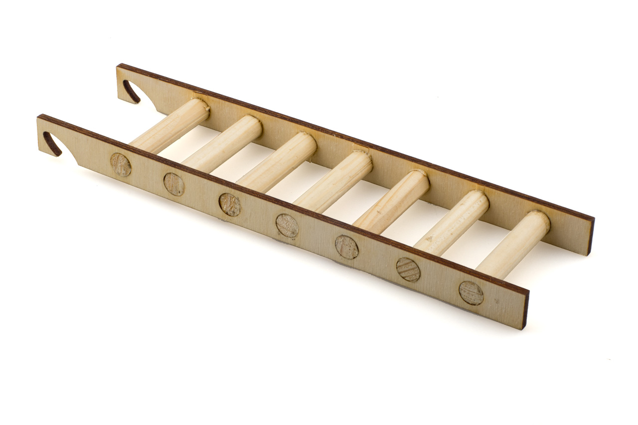 Игрушка для грызунов деревянная ВАКА Лесенка большая, 7 ступеней, 22х6.5х1.5 см
