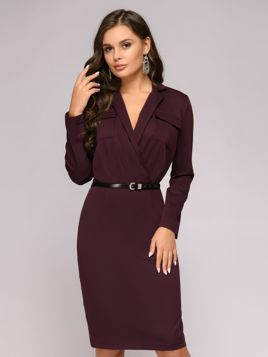 

Платье женское 1001dress DM01491 фиолетовое 40, DM01491