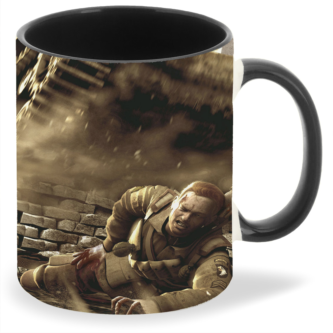 

Кружка CoolPodarok brothers in arms hells highway Тащит раненого солдата Автомат, brothers in arms hells highway Тащит раненого солдата Автомат