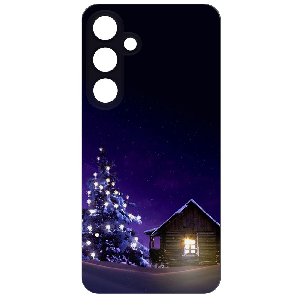 

Чехол-накладка Krutoff Soft Case Зимний домик для Samsung Galaxy S24 черный