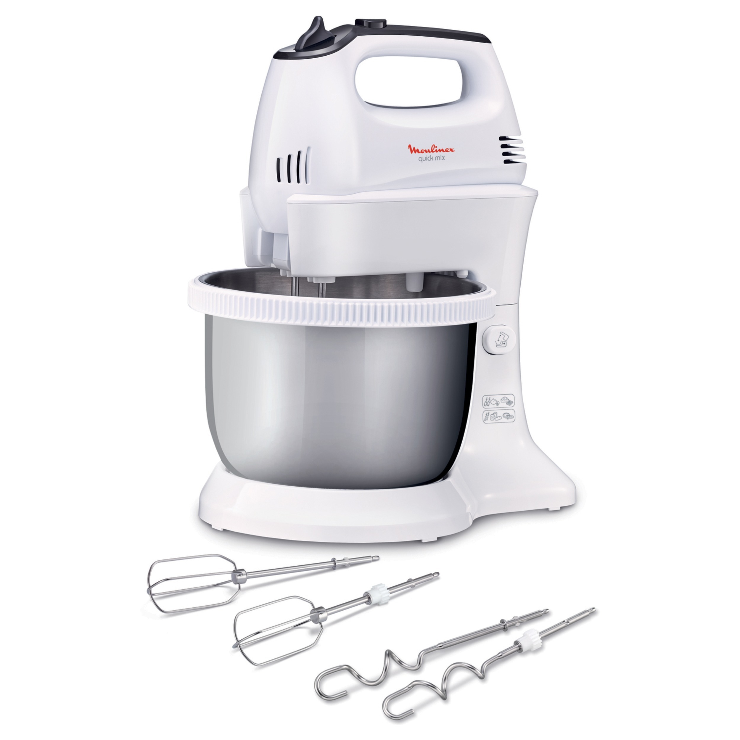 фото Миксер moulinex quickmix hm3121b1 white