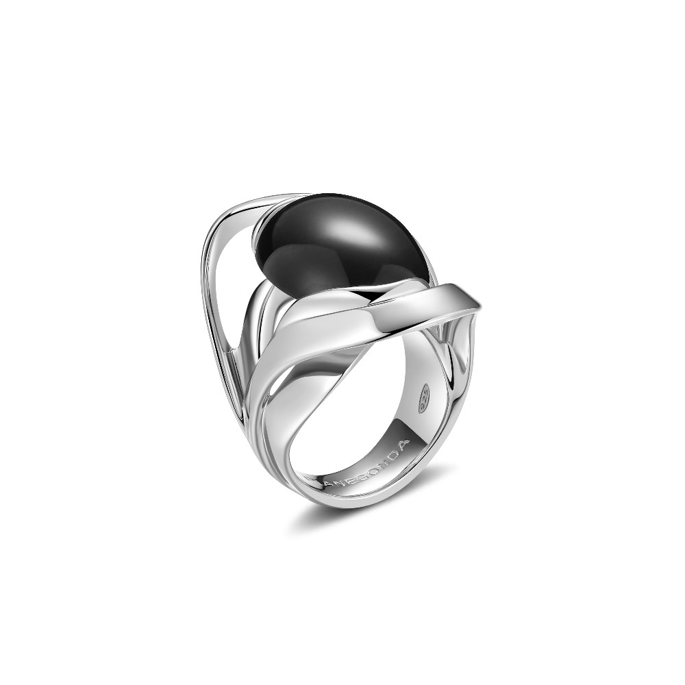 

Кольцо из серебра р.  Pianegonda PSC34C, оникс, PSC34C
