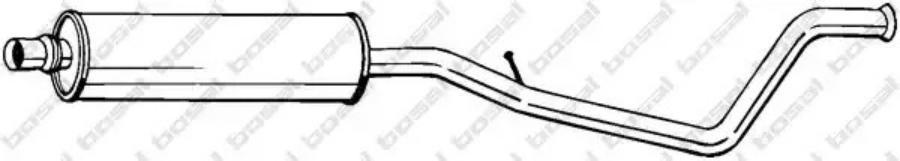

BOSAL 283-969 Глушитель ср.часть CITROEN C4 2,0 11/04- /PEUGEOT 307 2,0 08/00- 1шт