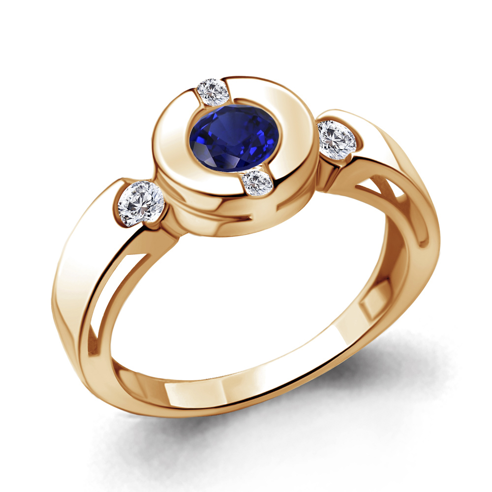 

Кольцо из серебра с сапфиром р. , Aquamarine 66644АБ_925_з, 66644АБ_925_з