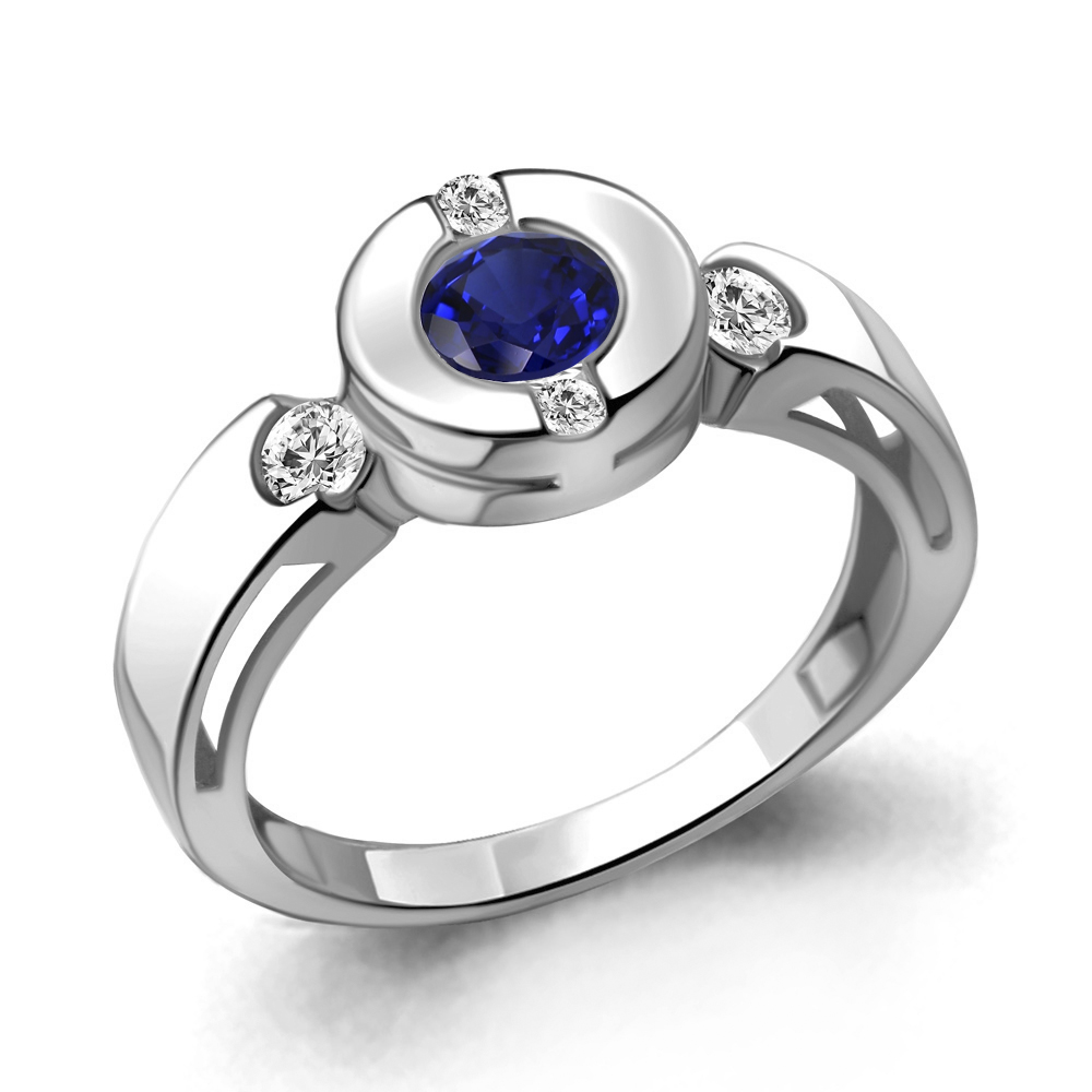 

Кольцо из серебра с сапфиром р.  Aquamarine 66644АБ_925_р, 66644АБ_925_р
