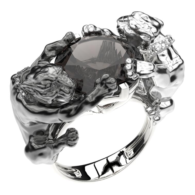

Кольцо из серебра с фианитом р. 18 Spika Gold 10464-130-14, 10464-130-14