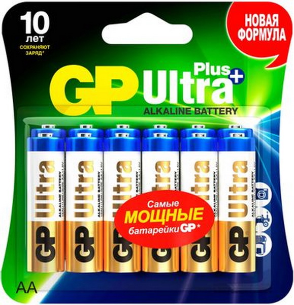 

Батарейки GP Ultra Plus AA 12 шт