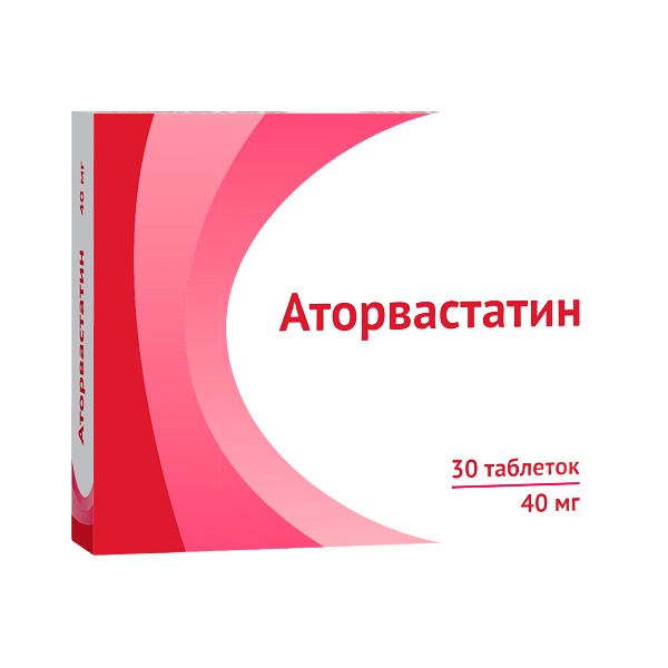 Купить Аторвастатин таблетки 40 мг 30 шт., OZONE