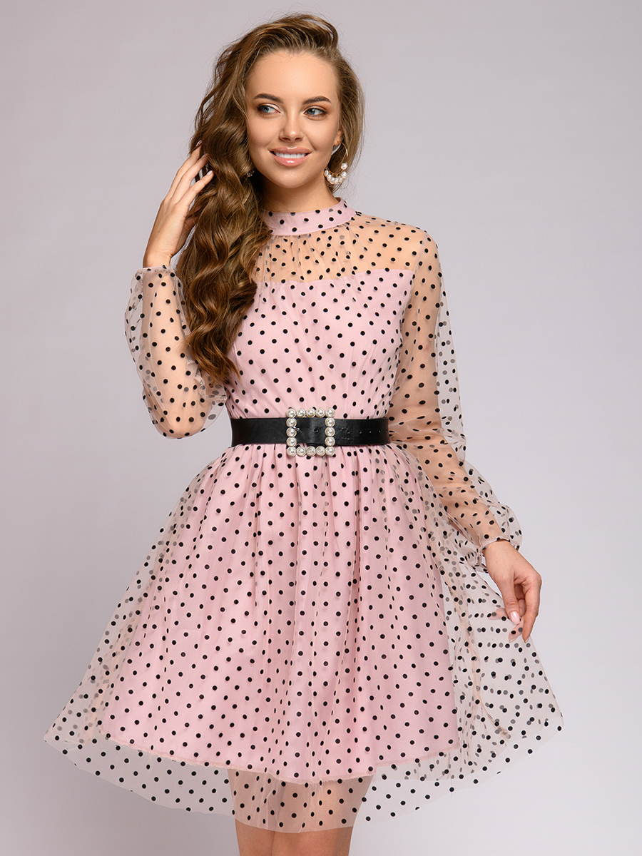

Платье женское 1001dress 0112001-30039 розовое 44-46, 0112001-30039