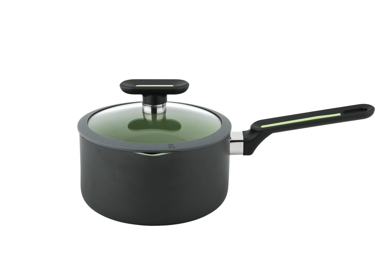 

Ковш с крышкой Green 16 см, Серый