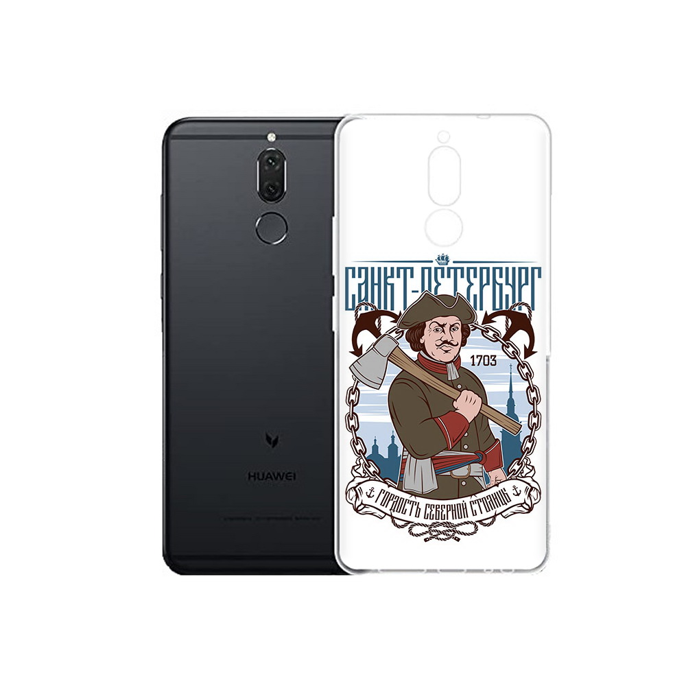 

Чехол MyPads Tocco для Huawei Nova 2i Петр первый (PT92543.64.134), Прозрачный, Tocco