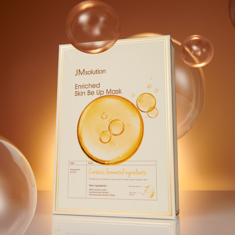 Набор Восстанавливающих Тканевых Масок Jmsolution Enriched Skin Be Up Mask 10 Шт биопластина для лица и тела с плацентолью anti wrinkle лист а4