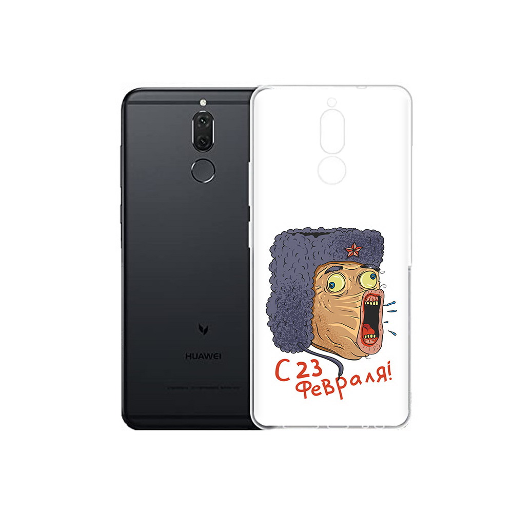 

Чехол MyPads Tocco для Huawei Nova 2i 23 февраля смешная эмоция (PT92543.64.15), Прозрачный, Tocco