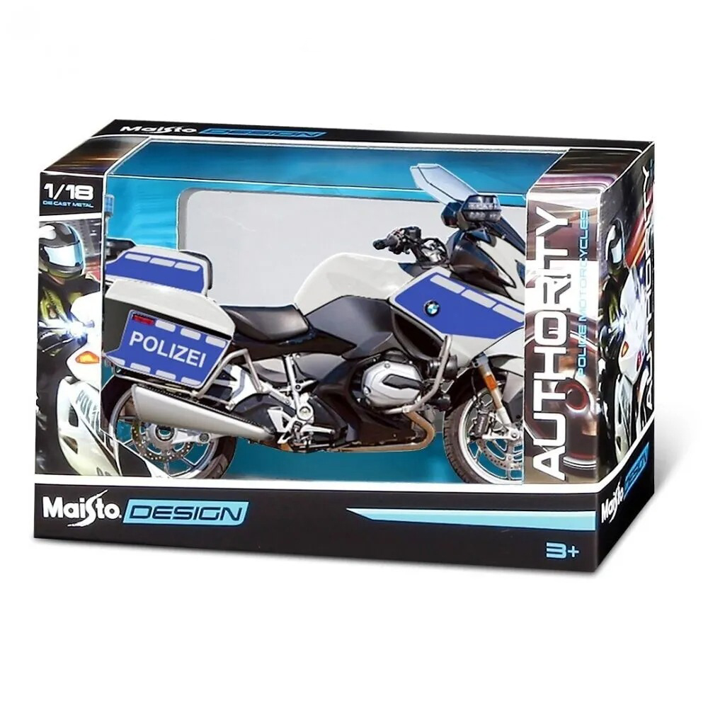 Мотоцикл Maisto Полицейский BMW R 1200RT 1:18 синий 32306