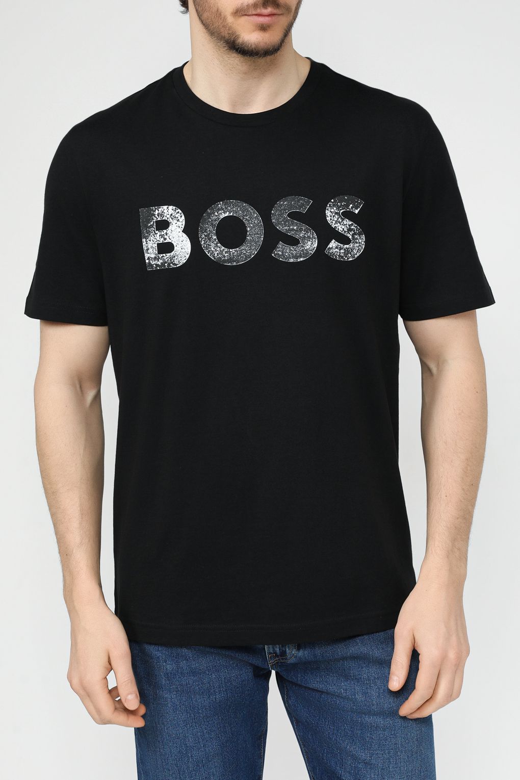 Футболка мужская BOSS 50515997 черная L 6010₽