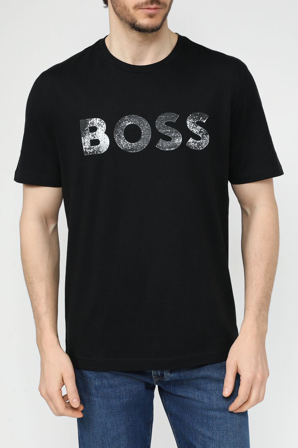 

Футболка мужская BOSS 50515997 черная XL, Черный, 50515997
