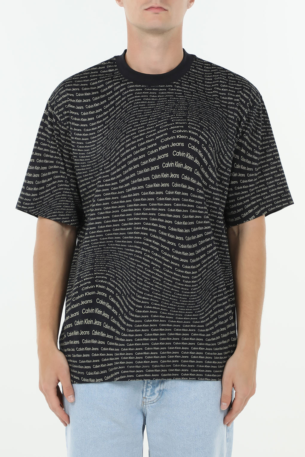 

Футболка мужская Calvin Klein Jeans J30J325428 черная XL, Черный, J30J325428