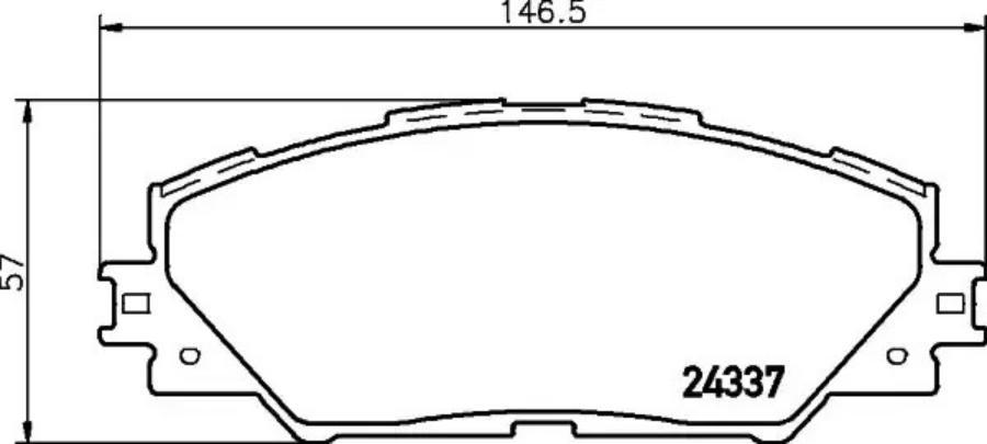 Тормозные колодки Nisshinbo NP1058 Передние