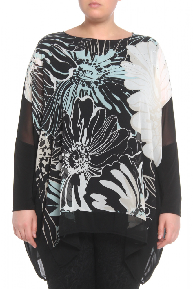 

Блуза женская VALTUSI 13001 черная ONE SIZE, 13001