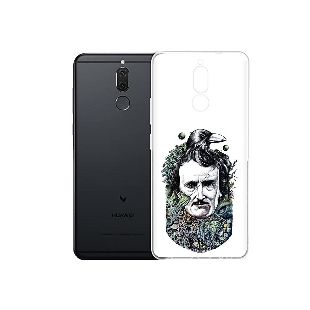 

Чехол MyPads Tocco для Huawei Nova 2i Эдгар Аллан с вороном (PT92543.64.203), Прозрачный, Tocco