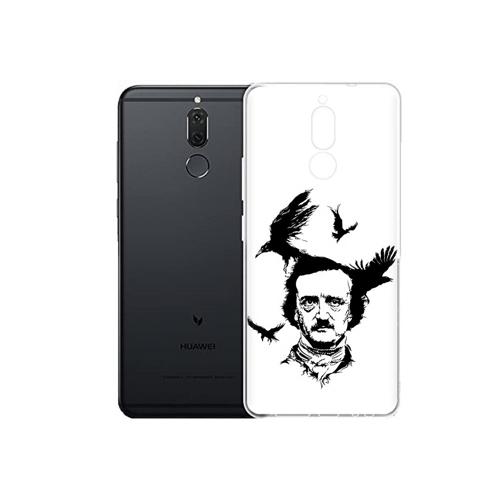 

Чехол MyPads Tocco для Huawei Nova 2i Эдгар Аллан черно белый (PT92543.64.204), Прозрачный, Tocco