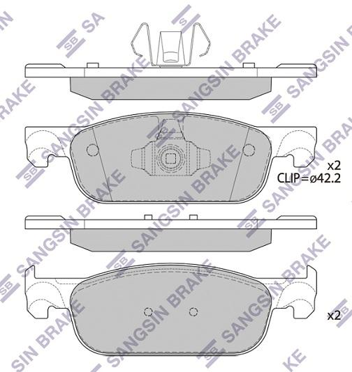 

Колодки тормозные RENAULT LOGAN 12- перед. SP4054