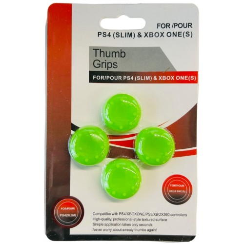 Накладка на стик для геймпада Dobe Thumb Grips зеленая, 4 шт