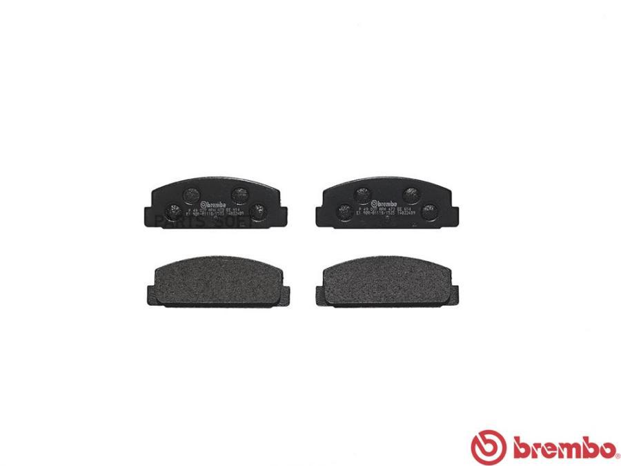 

Колодки Дисковые З Mazda 323f/S 1.9 16v 98-04 Brembo P49037 P49037 =179 10