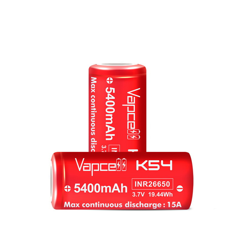 Аккумулятор VAPCELL K54 типа 26650 (5400 мАч, Li-ion), 1шт. БЕЗ штрихкода
