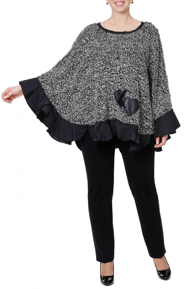 

Джемпер женский Lulu 26571 серый one size, 26571