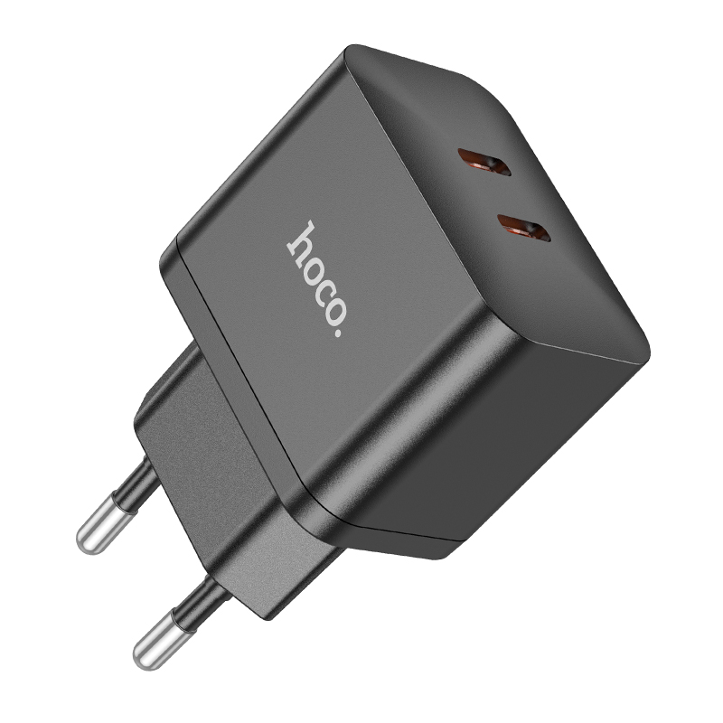 

Сетевое зарядное устройство Hoco 2xUSB Type-C 3 А черный