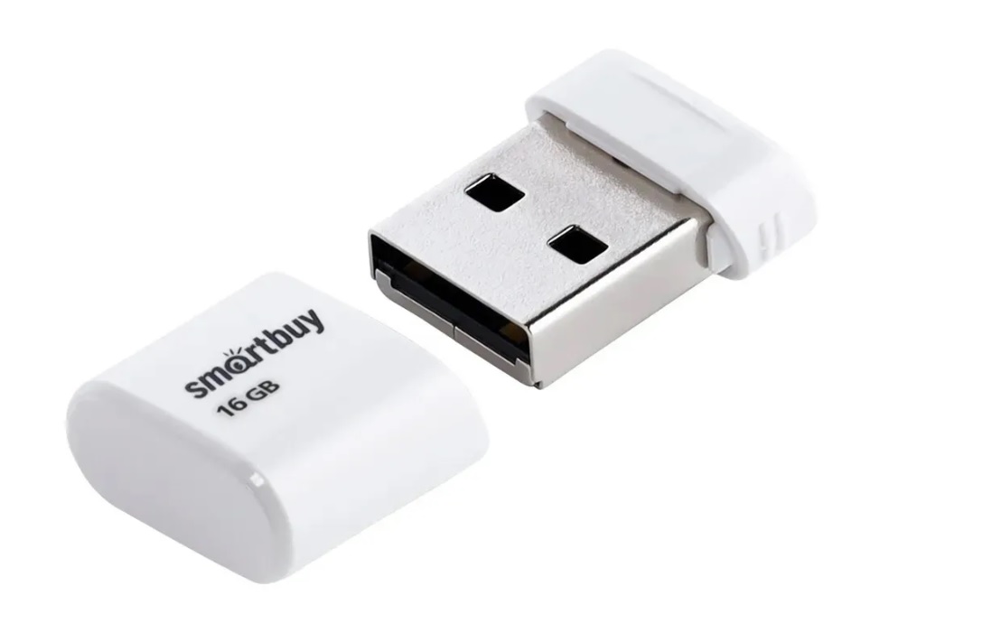

Флешка SmartBuy LARA 16 ГБ белый (00-10000732), LARA