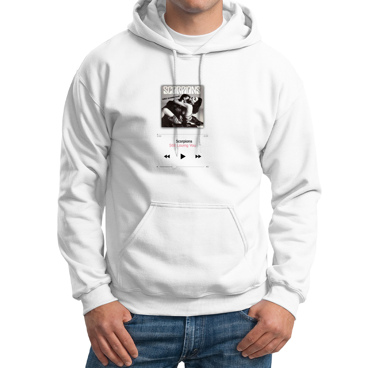 

Толстовка Худи белая Саундтрек.Still Loving You, Белый, M0501764