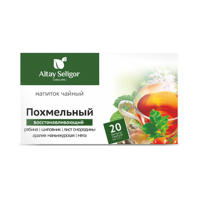 Напиток чайный Altay Seligor Похмельный фильтр-пакеты 20 шт.