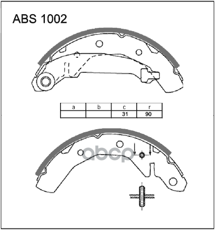 

ALLIED NIPPON Колодки барабанные DAEWOO MatizCHEVROLET Spark ABS 1002 ALLIED NIPPON ABS 10