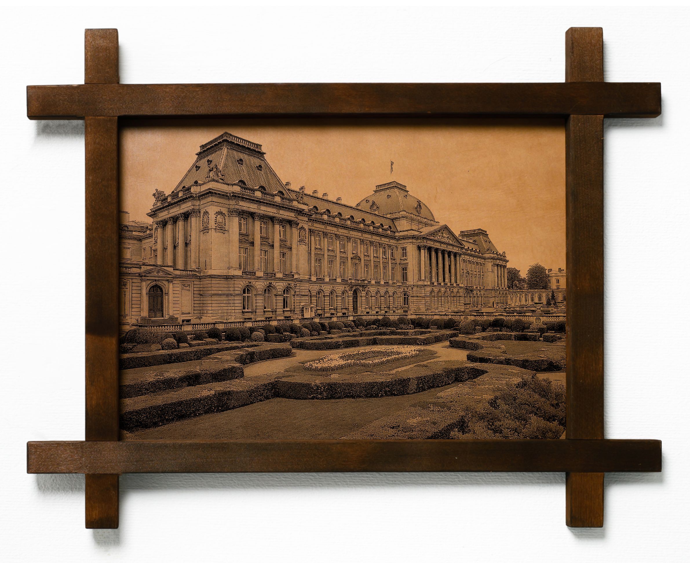 

Картина BoomGift Королевский дворец в Брюсселе, гравировка на натуральной коже, 547